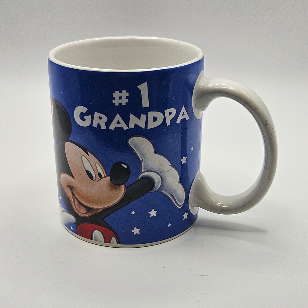 Disney‎ Mickey Mouse Minnie Donald Goofy Grandpa Coffee Mug Cup #1 Grandpa Gift